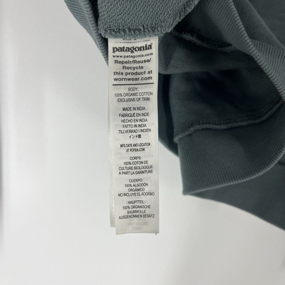 Patagonia Sweatshirt Size Small Womens Green Regenerative Organic Cotton Top - Picture 8 of 9